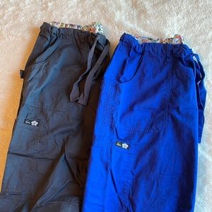 2 Pairs Of Koi Scrub Pants